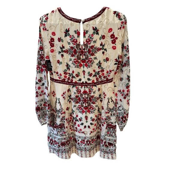 Free People Russian Doll Long Sleeve Boho Floral Embroidered Size 2, NWT - Picture 6 of 8